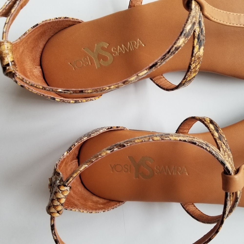 New Yosi Samra Snake Thong Sandals SIZE 8 - Picture 5 of 6